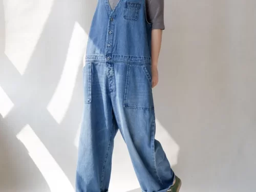 Sleeveless Jeans Jumpsuits