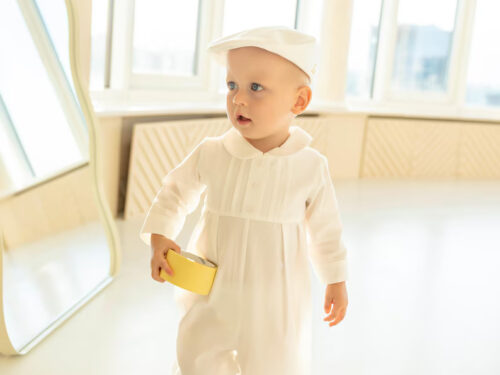 Boys Christening Outfit Romper