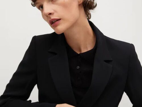 Belt structured blazer