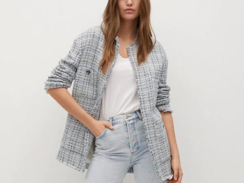 Denim bomber jacket